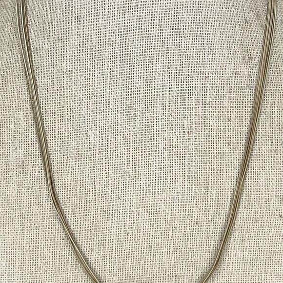 Chico's Multi Strand Wire Enamel Animal Reptile Print Pendant Necklace - Picture 3 of 8